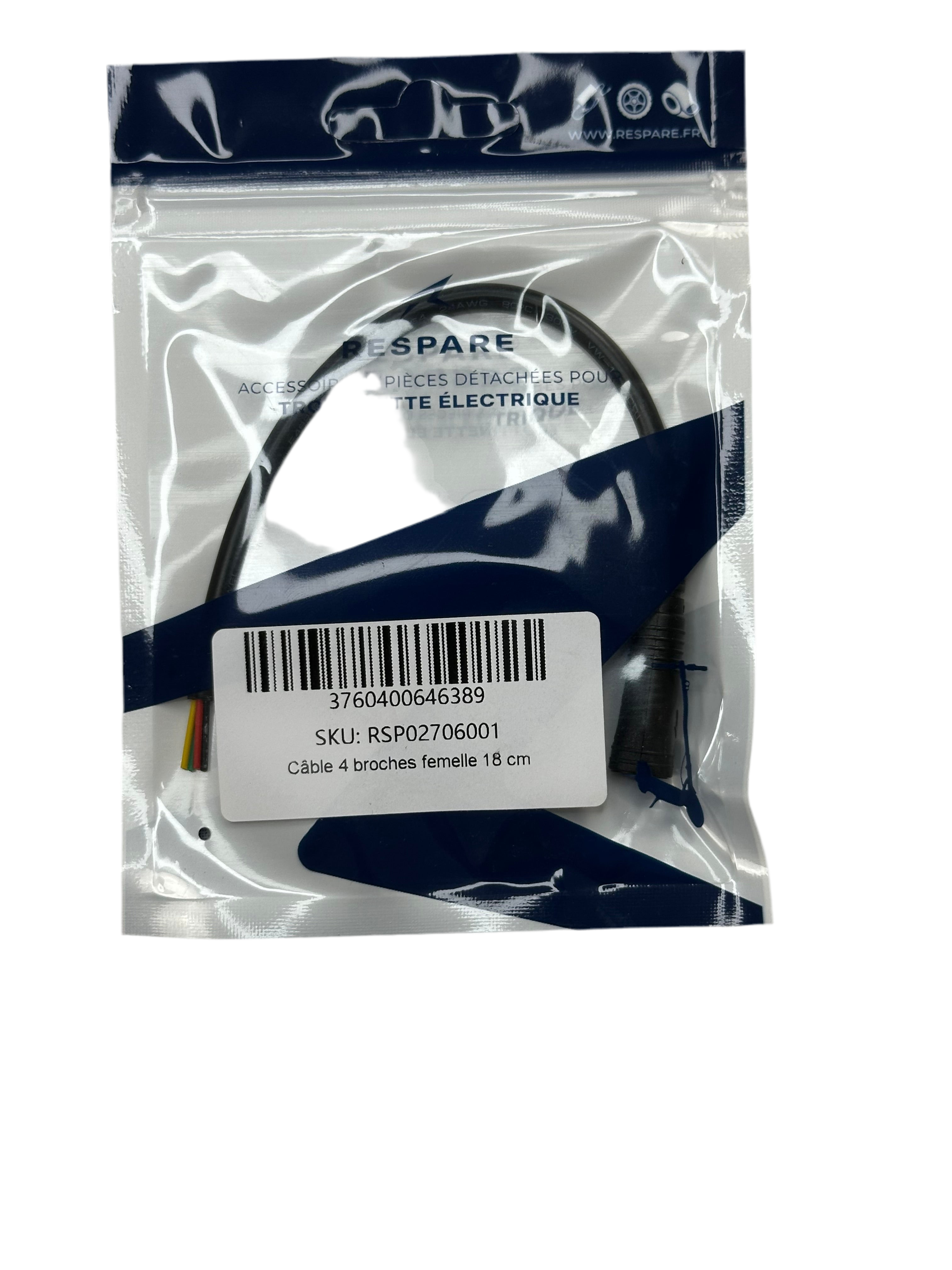 Cable hembra de 4 pines de 18 cm